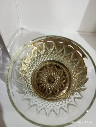 Azucarera de cristal tallado, antiguo FRANCE .co