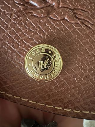 Bolso Longchamp Beige y Marrón