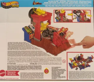 Hot Wheels Monster Trucks Fire Crash Challenge