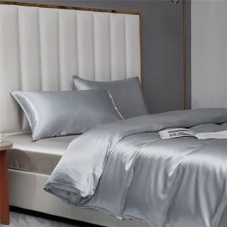 Juego de ropa de cama de satén, 135 x 200 cm, 4 pi
