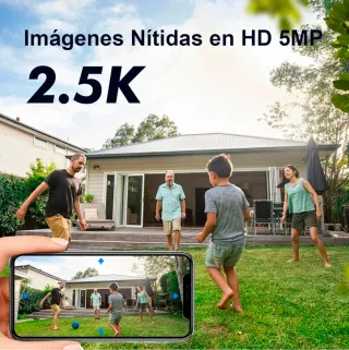 Cámara Vigilancia Exterior Solar WiFi Alexa