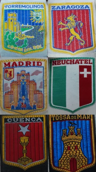 Parches bordados ciudades España