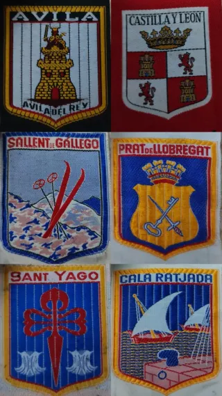 Parches bordados ciudades España