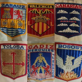 Parches bordados ciudades España