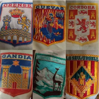 Parches bordados ciudades España