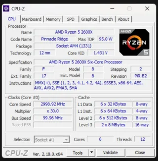 Ryzen 5 2600x 16gb ram GTX 750 ti 2gb
