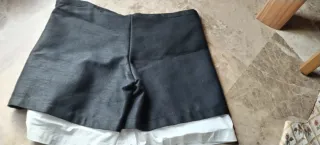 Faldón Fallero Negro y Blanco