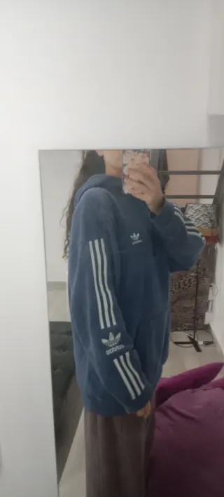 Sudadera Adidas Azul Talla M Hombre