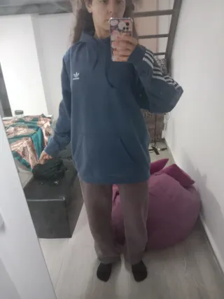 Sudadera Adidas Azul Talla M Hombre