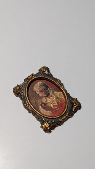 Llopis Beltrá óleo firmado marco pequeño formato