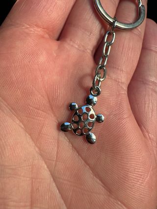 Portachiavi tartaruga in metallo