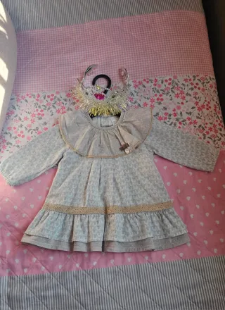 Vestido bebé niña talla 1 mes