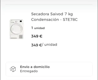 Secadora Saivod STE78C