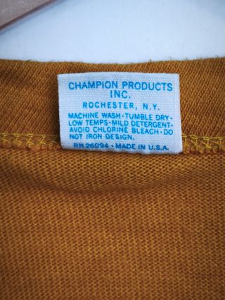 Camiseta Champion Vintage Wisconsin 70s/80s