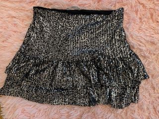 Falda MangoTeen lentejuelas XXS