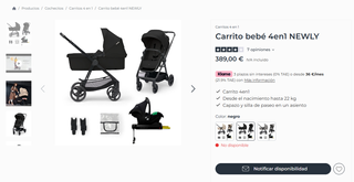 Carrito Kinderkraft NEWLY 4 en 1