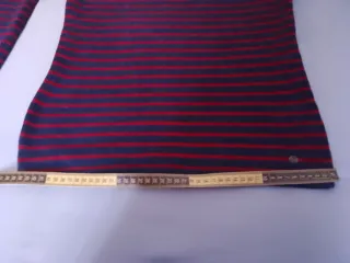 Jersey rayas azul y rojo talla XS