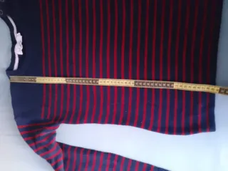 Jersey rayas azul y rojo talla XS