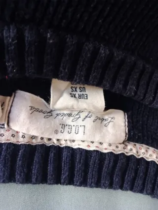 Jersey rayas azul y rojo talla XS