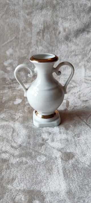 Jarrón Vintage  70s-80s Flores Doradas