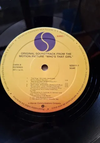 Madonna Who's That Girl Vinilo BSO