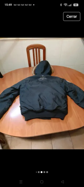 Chaqueta Alpha Industries Talla S Negra