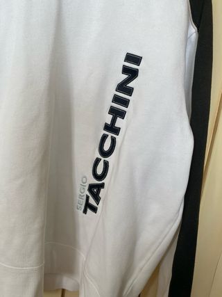Sudadera Sergio Tacchini Blanca y Negra