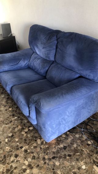 Divano 3 posti e divano 2 posti blu
