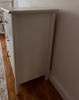 Cómoda 3 cajones blanca madera