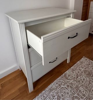 Cómoda 3 cajones blanca madera