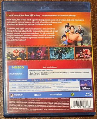 Blu-ray ¡Rompe Ralph! Disney Español 2013