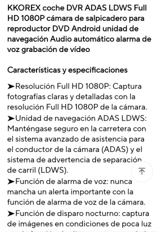 Cámara kkorex auto dvr