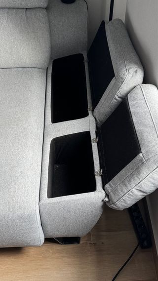 Sofá Chaiselongue 3 Plazas Gris