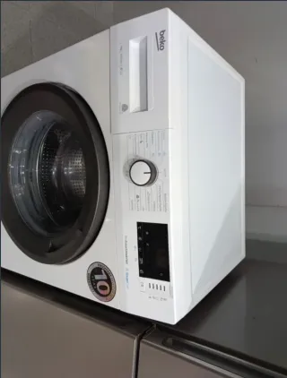 Oferta Nevera y lavadora plateada