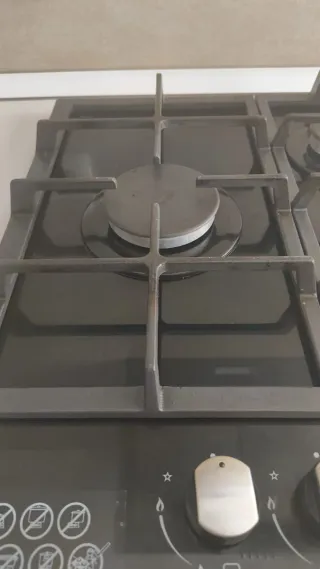 Cocina de gas negra HORNO NO.