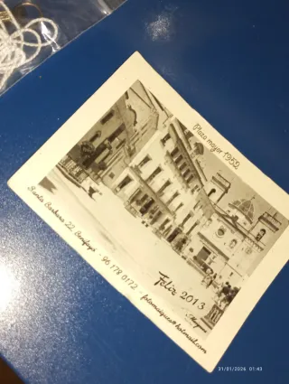 Postal Plaza Mayor 1952 de Benifayo, Valencia Espa