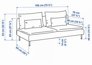Sofá Ikea SÖDERHAMN gris oscuro en Peñiscola!!!