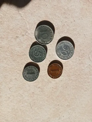 Lotto 5 monete Tedesco Terzo Reich. Regime nazista