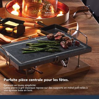 Artesà Parrilla Gourmet de Piedra para Carnes, Mar