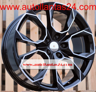 8814 JUEGO DE 4 LLANTAS SKODA BLACK METAL