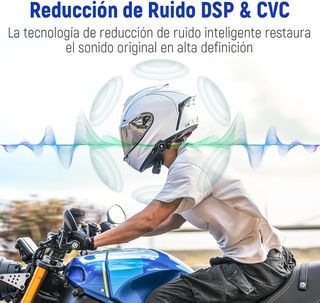 LEXIN G1 Auriculares Bluetooth Casco Moto, Auricul