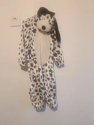 Disfraz de perro dálmata Una pieza 3años