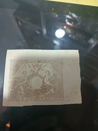 Sello Fiscal 1883 5 Pesetas unidad