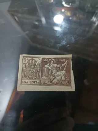 Sello Fiscal 1883 5 Pesetas unidad
