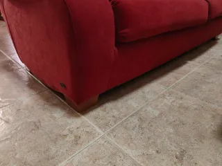 Sofá 3 plazas granate