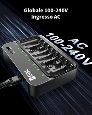 Caricabatterie Ministilo, Stilo, 9V! + 2 USB
