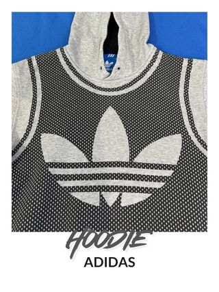 Sudadera Adidas Gris y Negra Talla S