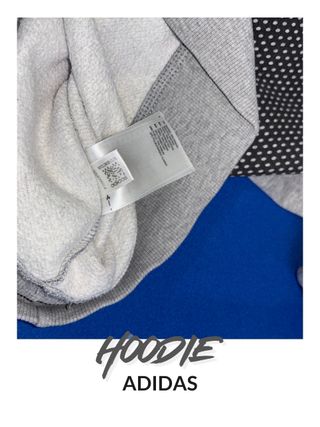 Sudadera Adidas Gris y Negra Talla S