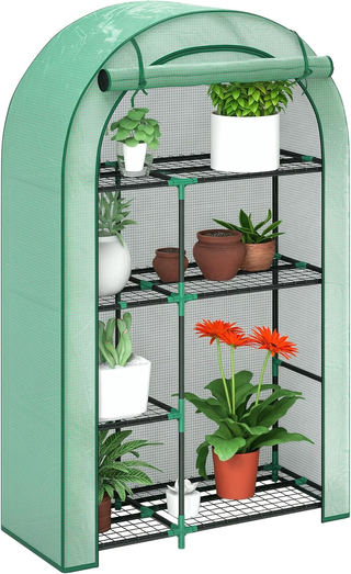 Serra da Balcone per Orto a 4 Livelli con Porta a