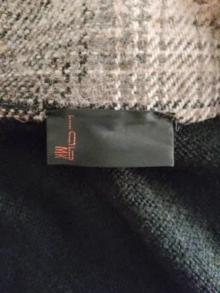 Chaquetilla mujer cuadros y negro